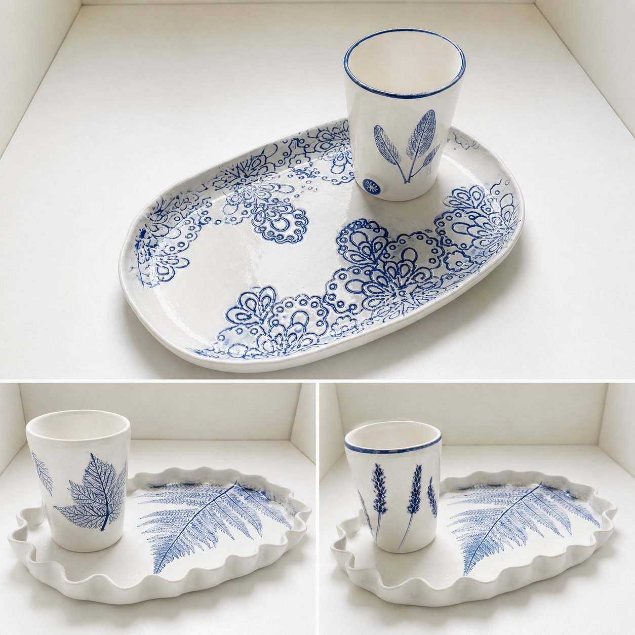Breakfast blue and white set - Sun 23 Aug/26