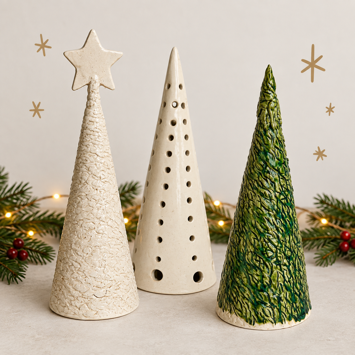 Hand Built Christmas Tree Pottery Workshop - Sun 22 Nov 2026