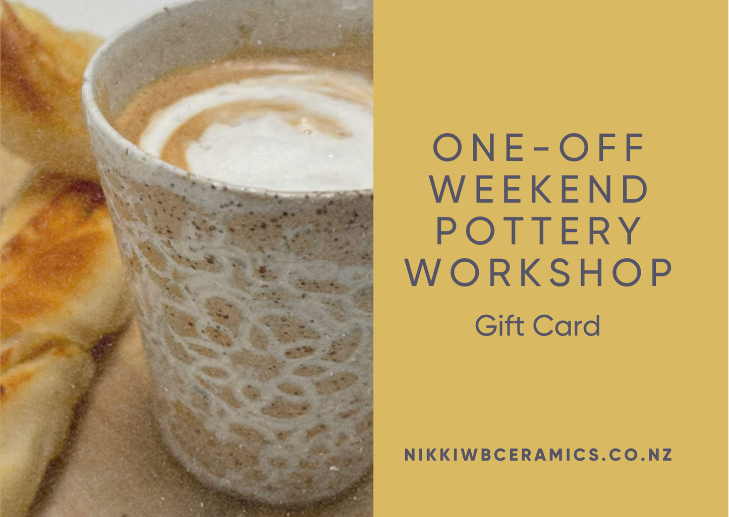 One off Weekend Workshop Gift Card