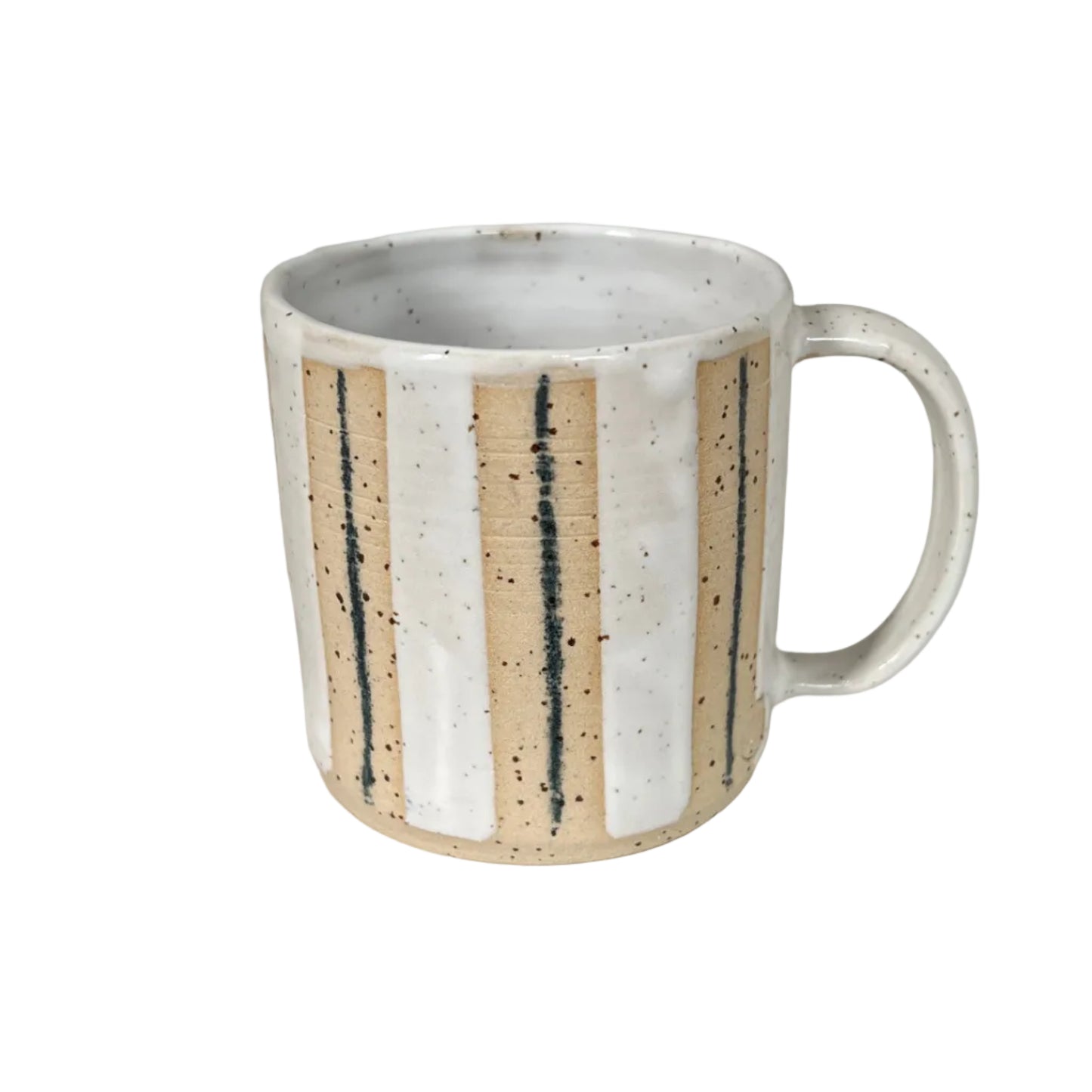 Striped Stoneware Mug (to above base)