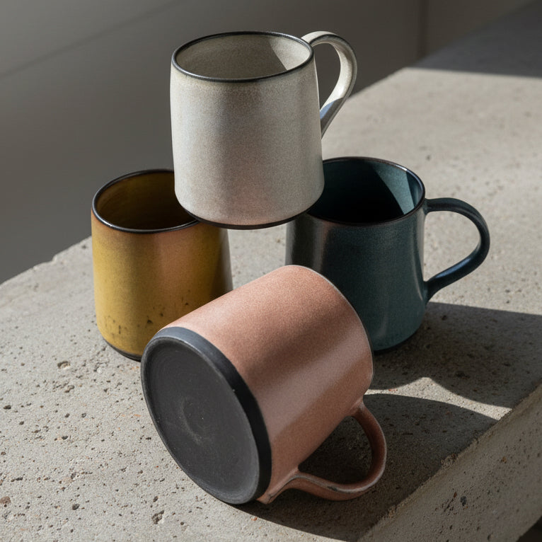 Black Clay Stoneware Mug